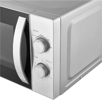 SENCOR SMW 2120SS MIKROTALASNA RERNA │ SNAGA: 700W │ KAPACITET: 20L │ ROTIRAJUĆI TANJIR: 25.5CM │ DIMENZIJE: 440MM X 364MM X 259MM │ TEŽINA: 10KG │ MATERIJAL: NERĐAJUĆI ČELIK, EMAJL │ BOJA: SIVA │ FUNKCIJE: TAJMER, ZVUČNI SIGNAL, 5 NIVOA SNAGE │ KONTROLA: MEHANIČKA (3 / 5)