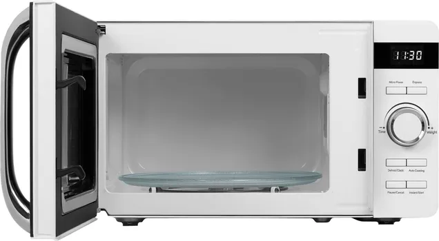 SENCOR SMW 5017WH MIKROTALASNA RERNA │ TIP: MIKROTALASNA RERNA │ SNAGA: 800W │ KAPACITET: 17L │ DIMENZIJE: 451MM X 354MM X 256MM │ MATERIJAL: EMAJL │ BOJA: BELA │ FUNKCIJE: TAJMER, ODMRZAVANJE, ZVUČNI SIGNAL, DEČIJA SIGURNOSNA ZAŠTITA │ KONTROLA: MEHANIČKA │ OSTALO: 8 PROGRAMA, TIHI RAD, LED DISPLEJ (4 / 10)