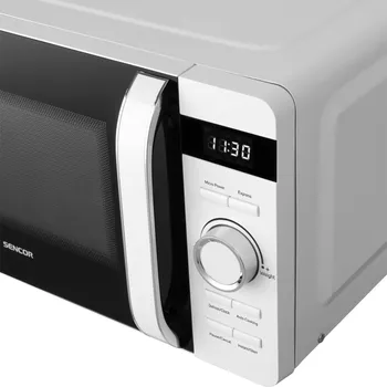 SENCOR SMW 5017WH MIKROTALASNA RERNA │ TIP: MIKROTALASNA RERNA │ SNAGA: 800W │ KAPACITET: 17L │ DIMENZIJE: 451MM X 354MM X 256MM │ MATERIJAL: EMAJL │ BOJA: BELA │ FUNKCIJE: TAJMER, ODMRZAVANJE, ZVUČNI SIGNAL, DEČIJA SIGURNOSNA ZAŠTITA │ KONTROLA: MEHANIČKA │ OSTALO: 8 PROGRAMA, TIHI RAD, LED DISPLEJ (6 / 10)