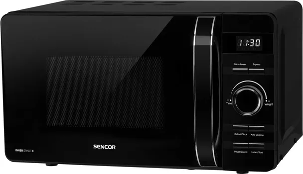 SENCOR SMW 5117BK MIKROTALASNA RERNA │ TIP: MIKROTALASNA RERNA │ SNAGA: 800W │ KAPACITET: 17L │ DIMENZIJE: 451MM X 354MM X 256MM │ MATERIJAL: EMAJL │ BOJA: CRNA │ FUNKCIJE: ODLOŽEN START, DEČIJA SIGURNOSNA ZAŠTITA, LED DISPLEJ │ KONTROLA: MEHANIČKA │ OSTALO: 8 PROGRAMA (1 / 9)