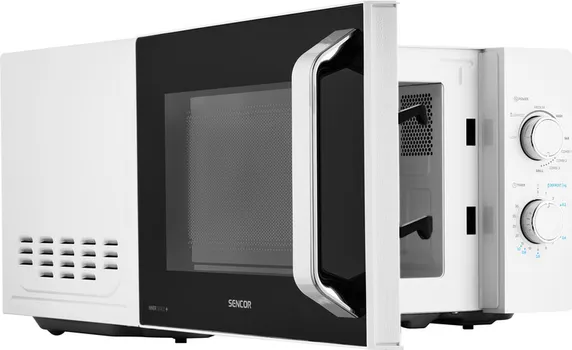 SENCOR SMW 4220WH MIKROTALASNA RERNA │ SNAGA: 700W │ SNAGA GRILA: 1000W │ KAPACITET: 20L │ DIMENZIJE: 440MM X 364MM X 259MM │ MATERIJAL: EMAJL │ BOJA: BIJELA │ ROTIRAJUĆI TANJIR: 25.5CM │ FUNKCIJE: TAJMER, ODMRZAVANJE │ KONTROLA: MEHANIČKA │ OSTALO: 5 NIVOA SNAGE, LAKO ZA ČIŠĆENJE (2 / 9)