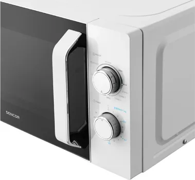 SENCOR SMW 4220WH MIKROTALASNA RERNA │ SNAGA: 700W │ SNAGA GRILA: 1000W │ KAPACITET: 20L │ DIMENZIJE: 440MM X 364MM X 259MM │ MATERIJAL: EMAJL │ BOJA: BIJELA │ ROTIRAJUĆI TANJIR: 25.5CM │ FUNKCIJE: TAJMER, ODMRZAVANJE │ KONTROLA: MEHANIČKA │ OSTALO: 5 NIVOA SNAGE, LAKO ZA ČIŠĆENJE (8 / 9)