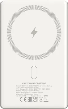 CANYON POWER BANK ONPOWER 505 SLIM MAGSAFE 5000 MAH PD20W BEIGE (5 / 8)
