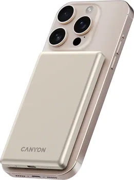 CANYON POWER BANK ONPOWER 505 SLIM MAGSAFE 5000 MAH PD20W BEIGE (6 / 8)
