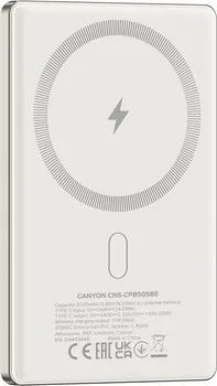 CANYON POWER BANK ONPOWER 505 SLIM MAGSAFE 5000 MAH PD20W BEIGE (7 / 8)