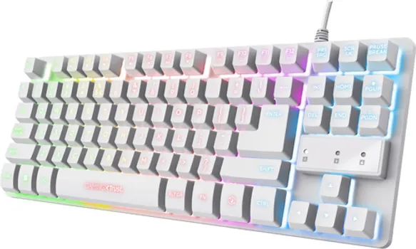 TRUST TASTATURA GXT833W THADO TKL BIJELA TASTATURA, US LAYOUT (1 / 1)