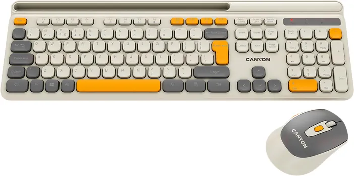 CANYON TASTATURA + MIŠ HSET-W5 WIRELESS BEIGE (1 / 6)