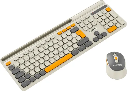 CANYON TASTATURA + MIŠ HSET-W5 WIRELESS BEIGE (4 / 6)