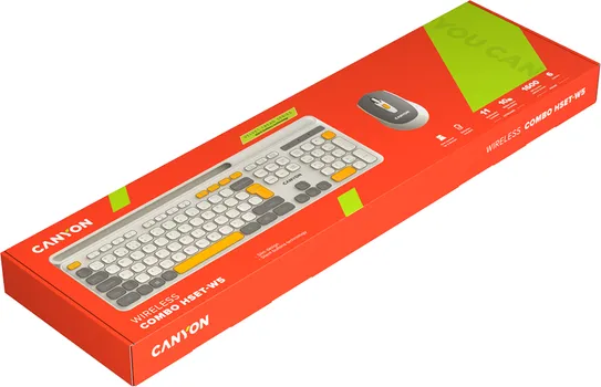 CANYON TASTATURA + MIŠ HSET-W5 WIRELESS BEIGE (6 / 6)