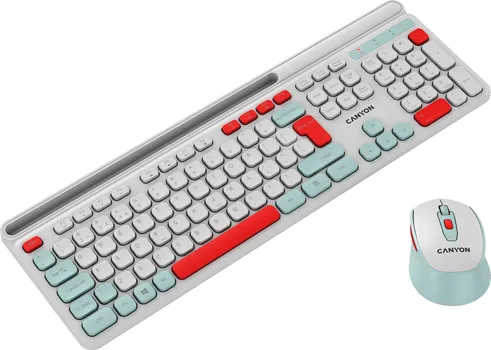 CANYON TASTATURA + MIŠ HSET-W5 WIRELESS WHITE (2 / 6)