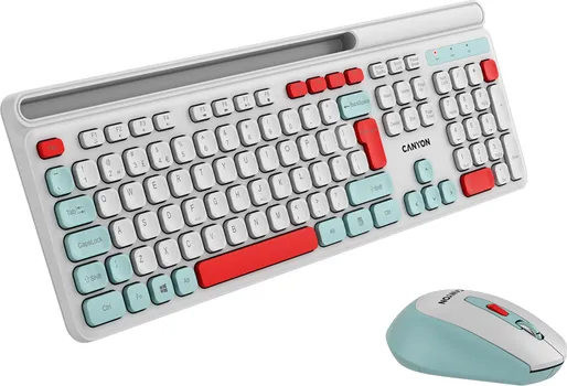 CANYON TASTATURA + MIŠ HSET-W5 WIRELESS WHITE (3 / 6)
