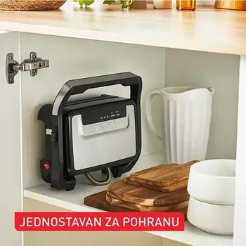 TEFAL ELEKTRIČNI ROŠTILJ GC270D10 INICIO COMPACT, 1000 W, NEPRIJANJAJUĆE PLOČE ZA KUHANJE (4 / 8)