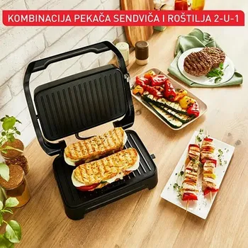TEFAL ELEKTRIČNI ROŠTILJ GC270D10 INICIO COMPACT, 1000 W, NEPRIJANJAJUĆE PLOČE ZA KUHANJE (8 / 8)