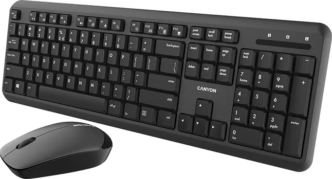 CANYON MIŠ I TASTATURA SET-W20 EN/AD VELVET WIRELESS BLACK (1 / 1)