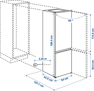 IKEA KÖLDGRADER [216L / 62L] (10 / 10)
