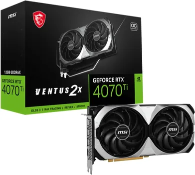 MSI NVIDIA GEFORCE RTX 4070 TI 12GB 192BIT RTX 4070 TI VENTUS 2X 12G OC (1 / 6)