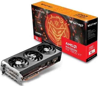 SAPPHIRE AMD RADEON RX 7800 XTX 16GB 256BIT NITRO+ RX 7800 XT GAMING OC 16GB (11330-01-20G) (1 / 9)
