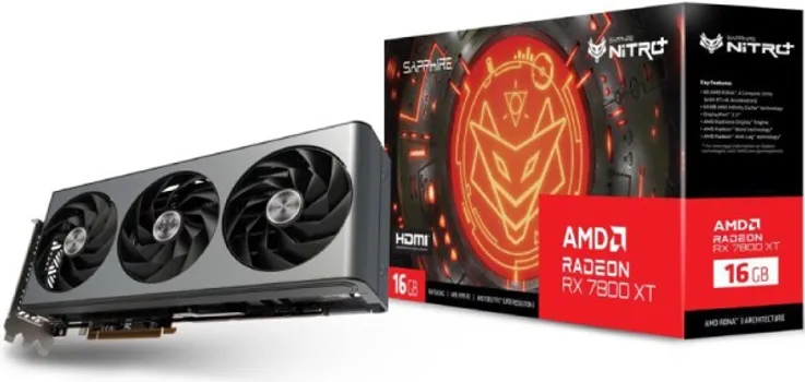 SAPPHIRE AMD RADEON RX 7800 XTX 16GB 256BIT NITRO+ RX 7800 XT GAMING OC 16GB (11330-01-20G) (9 / 9)