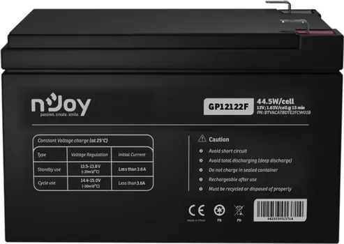 NJOY GP12122F BATERIJA ZA UPS 12V 12AH ( GP12122F BATERIJA ZA UPS 12V 12AH (BTVACATBDTE2FCW01B) (1 / 1)
