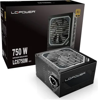 LC POWER PSU 750W GOLD80+ GOLD, 135MM FAN, APFC, ATX 3.1, 3X9CIE, 6X (1 / 4)