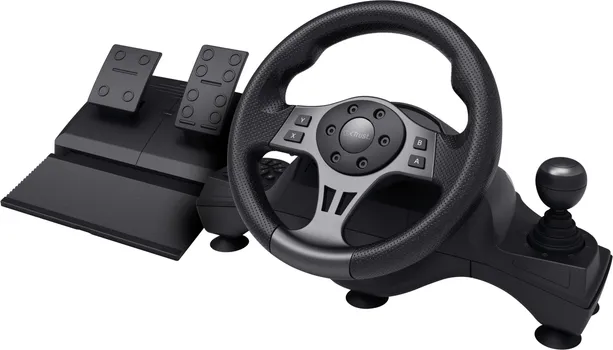 TRUST GXT289 MOVI RACING WHEEL/BLACK/WIRED/2M/CLAMPS/USB-A VOLAN GXT 289 MOVI, PC/PS4/XBOX/SWITCH, USB (2 / 15)