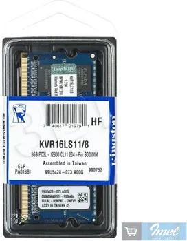 KINGSTON SO-DIMM DDR3 8GB / 1600MHz KVR16LS11/8 (5 / 6)