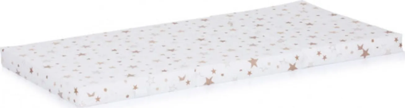 CHIPOLINO PREKLOPIVI DUSEK 60/120/6 WHITE/BEIGE STARS MAT02203WHBE (1 / 4)