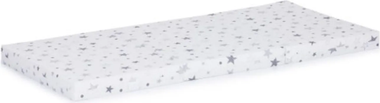 CHIPOLINO PREKLOPIVI DUSEK 60/120/6 WHITE/GREY STARS MAT02201WHGR (1 / 4)