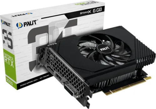 PALIT VGA 3050 STORMX 6G6GB GDDR6, 96-BIT, DVI, HDMI, DP (2 / 2)