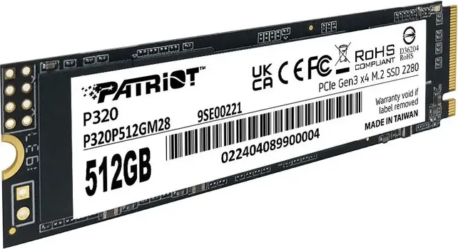 PATRIOT P320 512GB / SSD M.2 NVME P320P512GM28 (4 / 4)