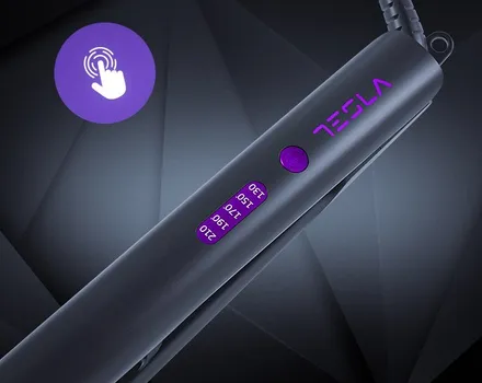 TESLA PEGLA ZA KOSU STH300BP, DO 210°C, LED INDIKATOR, CRNO - LJUBIČASTA (7 / 8)
