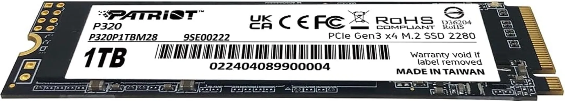 PATRIOT P320 1TB / SSD M.2 NVME (3 / 4)