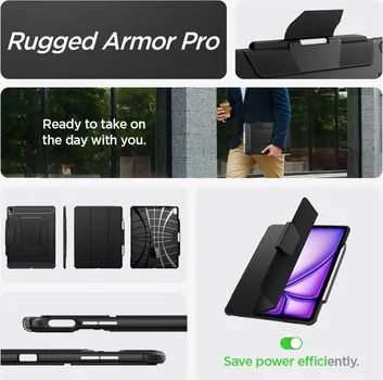 SPIGEN RUGGED ARMOR PRO FUTROLA ZA IPAD AIR 13 2024 BLACK [BLACK] (17 / 17)