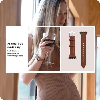 APPLE SPIGEN CYRILL KAJUK NARUKVICA WATCH 4 / 5 / 6 / 7 / 8 / SE (40 / 41 MM) CHESTNUT (12 / 13)