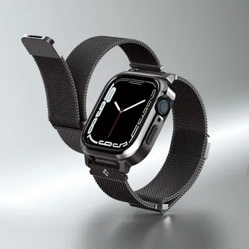 APPLE SPIGEN METAL FIT PRO NARUKVICA WATCH 4 / 5 / 6 / 7 / 8 / SE (44 / 45 MM) GRAPHITE (2 / 10)