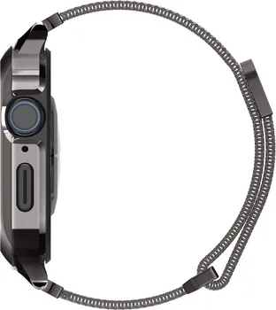 APPLE SPIGEN METAL FIT PRO NARUKVICA WATCH 4 / 5 / 6 / 7 / 8 / SE (44 / 45 MM) GRAPHITE (4 / 10)