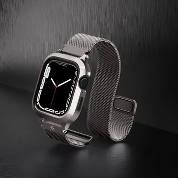 APPLE SPIGEN METAL FIT PRO NARUKVICA WATCH 4 / 5 / 6 / 7 / 8 / SE (44 / 45 MM) GRAPHITE (6 / 10)