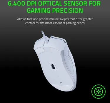 RAZER DEATHADDER ESSENTIAL GAMING MIŠ WHITE (2 / 5)