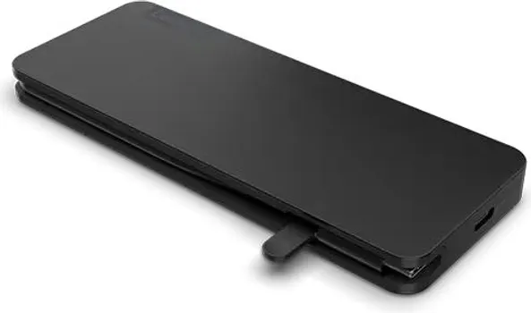 LENOVO USB-C SLIM TRAVEL DOCK (4X11N40212) │ INTERFEJS: USB-C (USB 3.2 GEN 1) │ PORTOVI: 1X HDMI (4K 60HZ), 2X USB-C (GEN 2), 2X USB-A (GEN 1) │ ČITAČ KARTICA: SD, MICROSD │ NAPAJANJE: USB-C DO 65W │ KOMPATIBILNOST: WINDOWS 10, MACOS, LINUX │ DIMENZIJE: 55 X 10,8 MM │ TEŽINA: 108 G │ BOJA: ECLIPSE BLACK (2 / 7)