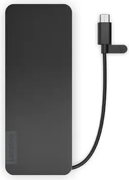 LENOVO USB-C SLIM TRAVEL DOCK (4X11N40212) │ INTERFEJS: USB-C (USB 3.2 GEN 1) │ PORTOVI: 1X HDMI (4K 60HZ), 2X USB-C (GEN 2), 2X USB-A (GEN 1) │ ČITAČ KARTICA: SD, MICROSD │ NAPAJANJE: USB-C DO 65W │ KOMPATIBILNOST: WINDOWS 10, MACOS, LINUX │ DIMENZIJE: 55 X 10,8 MM │ TEŽINA: 108 G │ BOJA: ECLIPSE BLACK (3 / 7)