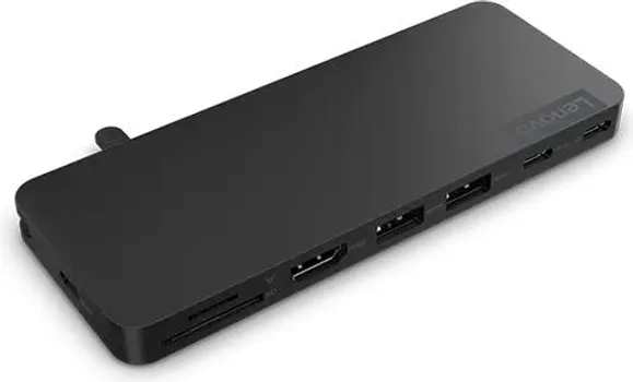 LENOVO USB-C SLIM TRAVEL DOCK (4X11N40212) │ INTERFEJS: USB-C (USB 3.2 GEN 1) │ PORTOVI: 1X HDMI (4K 60HZ), 2X USB-C (GEN 2), 2X USB-A (GEN 1) │ ČITAČ KARTICA: SD, MICROSD │ NAPAJANJE: USB-C DO 65W │ KOMPATIBILNOST: WINDOWS 10, MACOS, LINUX │ DIMENZIJE: 55 X 10,8 MM │ TEŽINA: 108 G │ BOJA: ECLIPSE BLACK (4 / 7)