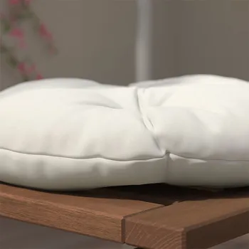 KUDDARNA JASTUČIĆ ZA STOLICU,SPOLJA, SVIJETLA SIVOBEŽ, 35CM (2 / 3)