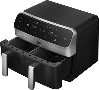BEKO FRL 6488 B AIRFRYER FRITEZA NA VRUĆI VAZDUH │ SNAGA: 2400W │ KAPACITET: 9.5L │ 2 KOMORE S NEZAVISNIM UPRAVLJANJEM │ 9 AUTOMATSKIH PROGRAMA │ MATCH COOK FUNKCIJA │ NELJEPLJIVA UNUTRAŠNJOST │ TAJMER I KONTROLA TEMPERATURE │ ZAŠTITA OD PREGRIJAVANJA │ PRANJE U MAŠINI ZA SUDOVE (3 / 6)