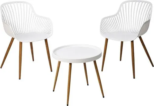 CEROVO GARDEN SET DVIJE STOLICE I STO BIJELI LF2000050 (1 / 1)