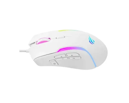 HAVIT MS1033 RGB GAMING MIŠ │ DIMENZIJE: 121 X 64 X 42 MM │ TASTERA: 9 │ ČIP: SPCP199C │ DPI: DO 8000 │ NAPON: 5V │ KABL: 1.6 M │ TEŽINA: 126G (3 / 3)