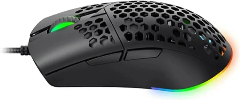 HAVIT MS1036 GAMING MIŠ │ POVEZIVANJE: USB │ RGB OSVJETLJENJE │ NAPON: 5V │ DIMENZIJE: 121 X 64 X 42 MM │ KABL: 1.6 M │ PROGRAMIBILNE TIPKE: 7 │ DPI: DO 7200 (6 NIVOA) (2 / 3)