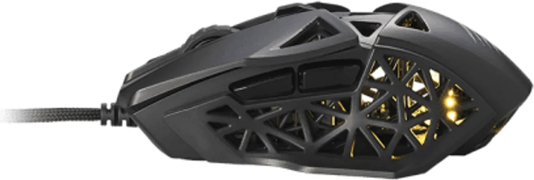 MADCATZ M.O.J.O. M1 GAMING MIŠ │ SENZOR: PMW 3360 (OPTIČKI) │ DPI: DO 12.000 │ BRZINA: 250 IPS │ UBRZANJE: 50G │ POLLING RATE: 1000HZ / 1MS │ TASTERA: 8 PROGRAMABILNIH │ RGB OSVJETLJENJE │ PREKIDAČI: 60M KLIKOVA │ PROFILI: 5 │ TEŽINA: 70 G │ DIMENZIJE: 120 X 79.3 X 39 MM │ KABEL: PARACORD, 1.8 M │ OBLIK: ERGONOMSKI (ZA DEŠNJAKE) (4 / 4)