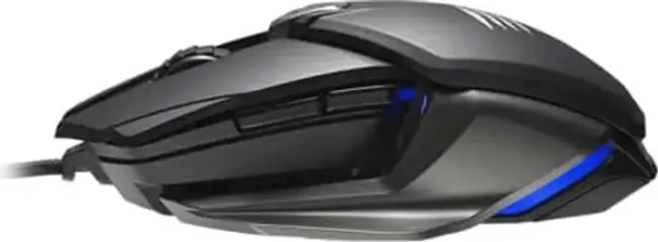 MADCATZ B.A.T. 6+ GAMING MIŠ │ SENZOR: PIXART PMW3389 │ DPI: DO 16.000 │ BRZINA: 400 IPS │ UBRZANJE: 50G │ POLLING RATE: 2000 HZ / 0.5 MS │ TASTERA: 10 (PROGRAMABILNI) │ RGB OSVJETLJENJE: 16.8M BOJA │ PROFILI: 5 │ PREKIDAČI: 60M KLIKOVA │ OBLIK: ERGONOMSKI, OBOSTRANI │ TEŽINA: 115 G │ DIMENZIJE: 125 X 66 X 42 MM │ KABEL: PLETENI, 1.8 M │ DODATNA OPREMA: OSLONAC ZA DLAN, 2 BOČNA UMETKA (3 / 6)