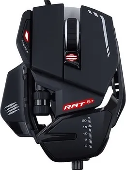 MADCATZ R.A.T. 6+ GAMING MIŠ (MR04DCINBL000-0) │ SENZOR: PMW3360, OPTIČKI │ DPI: DO 12.000 │ BRZINA: 250 IPS │ UBRZANJE: 50G │ POLLING RATE: 1MS │ TASTERA: 11 │ RGB OSVJETLJENJE: 16.8M BOJA │ ERGONOMSKI DIZAJN (ZA DEŠNJAKE) │ PODESIV OSLONAC ZA DLAN I TEŽINA │ DIMENZIJE: 119 X 88 X 39 MM │ TEŽINA: 120 G │ KABEL: PLETENI, 1.8 M (1 / 3)