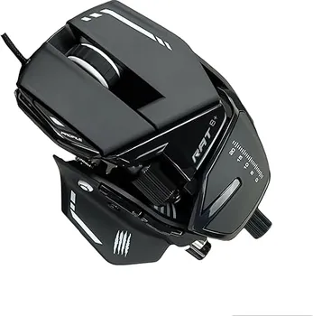 MADCATZ R.A.T. 8+ GAMING MIŠ (MR05DCINBL000-0) │ SENZOR: PIXART PWM3389 (OPTIČKI) │ DPI: DO 16.000 │ BRZINA: 400 IPS │ UBRZANJE: 50G │ POLLING RATE: 2000HZ / 0.5MS │ TASTERA: 11 │ PREKIDAČI: OMRON (50M) │ RGB: 16.8M BOJA │ MEMORIJA: 4 PROFILA │ DODATNA OPREMA: OSLONCI ZA DLAN I PRST, 3 TEGOVA │ TEŽINA: 157 G │ DIMENZIJE: 119 X 88 MM │ KABEL: PLETENI, 1.8 M │ OBLIK: ERGONOMSKI (ZA DEŠNJAKE) (3 / 5)